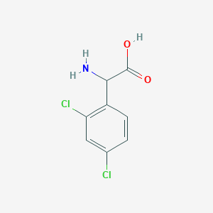 molecular formula C8H7Cl2NO2 B1272671 2-amino-2-(2,4-dichlorophenyl)acetic Acid CAS No. 299169-13-4