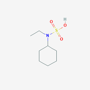 molecular formula C8H17NO3S B12726757 N-Ethylcyclohexanesulfamic acid CAS No. 69103-74-8