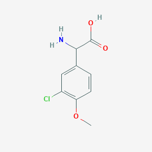 Amino(3-chloro-4-methoxyphenyl)acetic acid