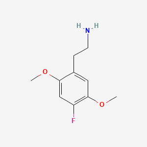 molecular formula C10H14FNO2 B12726869 2,5-Dimethoxy-4-fluorophenethylamine CAS No. 207740-15-6