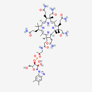 molecular formula C62H90N13O14P B12726907 Descobalt cobalamin CAS No. 41632-95-5