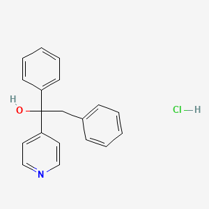 molecular formula C19H18ClNO B12726924 Phenylbenzyl-(4-pyridyl)-carbinol hydrochloride CAS No. 94256-59-4