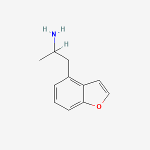 molecular formula C11H13NO B12727005 4-(2-Aminopropyl)benzofuran CAS No. 286834-83-1