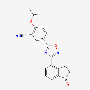 molecular formula C21H17N3O3 B12727016 Des((2-hydroxyethyl)amino) 1-Oxo Ozanimod CAS No. 2251699-84-8