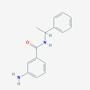 molecular formula C15H16N2O B1272702 3-amino-N-(1-phenylethyl)benzamide CAS No. 85592-79-6