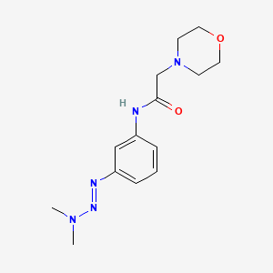molecular formula C14H21N5O2 B12727196 N-(3-(3,3-Dimethyl-1-triazenyl)phenyl)-4-morpholineacetamide CAS No. 174752-82-0