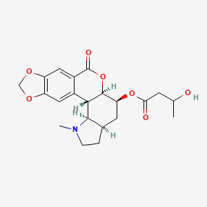 molecular formula C21H25NO7 B12727230 Clivatine CAS No. 1355-66-4