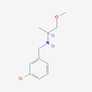 molecular formula C11H16BrNO B1272725 (3-Bromobenzyl)(2-methoxy-1-methylethyl)amine CAS No. 355815-55-3