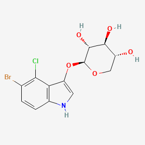 molecular formula C13H13BrClNO5 B1272736 (2S,3R,4S,5R)-2-((5-Bromo-4-chloro-1H-indol-3-yl)oxy)tetrahydro-2H-pyran-3,4,5-triol CAS No. 207606-55-1