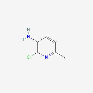 molecular formula C6H7ClN2 B1272737 3-氨基-2-氯-6-甲基吡啶 CAS No. 39745-40-9