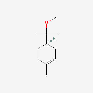 molecular formula C11H20O B12727372 Cyclohexene, 4-(1-methoxy-1-methylethyl)-1-methyl-, (4R)- CAS No. 30199-25-8