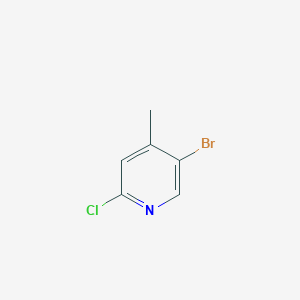 molecular formula C6H5BrClN B1272741 5-溴-2-氯-4-甲基吡啶 CAS No. 778611-64-6