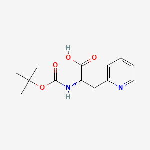 molecular formula C13H18N2O4 B1272745 Boc-3-(2-pyridyl)-Ala-OH CAS No. 71239-85-5