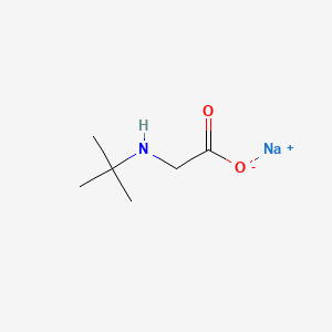 molecular formula C6H12NNaO2 B12727476 N-tert-Butylglycine sodium CAS No. 1011401-89-0