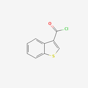molecular formula C9H5ClOS B1272748 1-Benzothiophene-3-carbonyl chloride CAS No. 39827-12-8