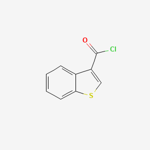 molecular formula C9H5ClOS B1272748 Benzo[b]thiophene-3-carbonyl chloride CAS No. 39827-12-8