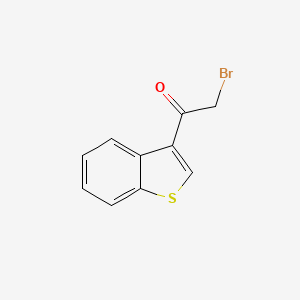 molecular formula C10H7BrOS B1272749 1-(Benzo[b]thiophen-3-yl)-2-bromoethanone CAS No. 26167-45-3