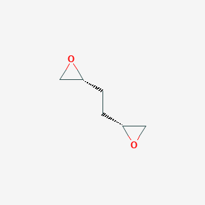 molecular formula C6H10O2 B12727504 Diallyl dioxide, threo-(R,R)- CAS No. 131722-62-8