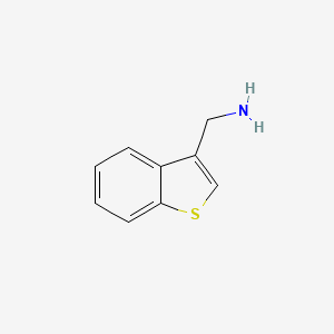 molecular formula C9H9NS B1272751 1-(1-Benzothiophen-3-Yl)methanamine CAS No. 40615-04-1