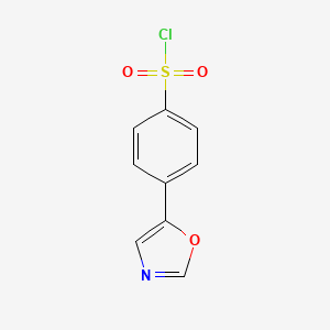 molecular formula C9H6ClNO3S B1272754 4-(1,3-oxazol-5-yl)benzenesulfonyl Chloride CAS No. 337508-66-4