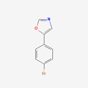 molecular formula C9H6BrNO B1272755 5-(4-溴苯基)-1,3-噁唑 CAS No. 72571-06-3