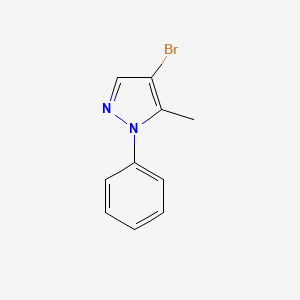 molecular formula C10H9BrN2 B1272756 4-溴-5-甲基-1-苯基-1H-吡唑 CAS No. 50877-44-6