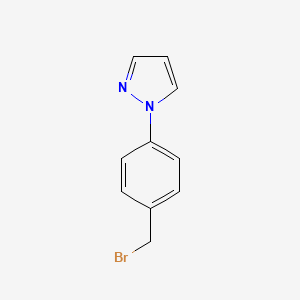 molecular formula C10H9BrN2 B1272758 1-[4-(Bromomethyl)Phenyl]-1H-Pyrazole CAS No. 368869-85-6