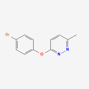 molecular formula C11H9BrN2O B1272762 3-(4-Bromophenoxy)-6-methylpyridazine CAS No. 368869-96-9