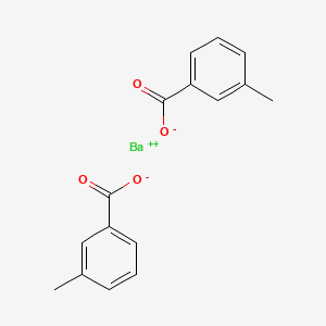 molecular formula C16H14BaO4 B12727628 Barium m-methylbenzoate CAS No. 68092-47-7