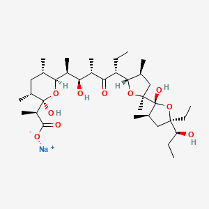 molecular formula C35H61NaO10 B12727645 Ferensimycin B, sodium salt CAS No. 135501-80-3
