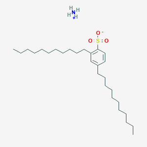 molecular formula C28H53NO3S B12727686 azanium;2,4-di(undecyl)benzenesulfonate CAS No. 81611-40-7