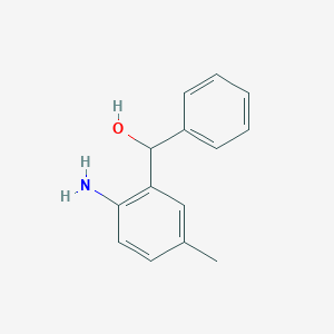 molecular formula C14H15NO B1272770 (2-氨基-5-甲基苯基)(苯基)甲醇 CAS No. 156261-32-4