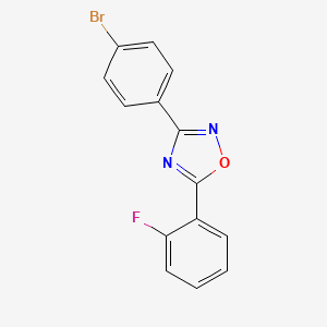 3-(4-Bromophenyl)-5-(2-fluorophenyl)-1,2,4-oxadiazole