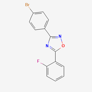 molecular formula C14H8BrFN2O B1272771 3-(4-溴苯基)-5-(2-氟苯基)-1,2,4-噁二唑 CAS No. 419553-16-5