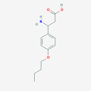 molecular formula C13H19NO3 B1272774 3-Amino-3-(4-butoxyphenyl)propanoic acid CAS No. 405294-73-7