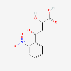molecular formula C10H9NO6 B12727805 4-(2-Nitrophenyl)-4-oxo-2-hydroxybutanoic acid CAS No. 81008-16-4