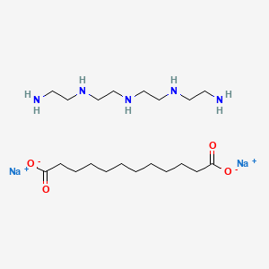 molecular formula C20H43N5Na2O4 B12727811 Einecs 302-936-8 CAS No. 94135-66-7