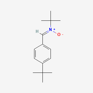 molecular formula C15H23NO B12727837 N-((4-(1,1-Dimethylethyl)phenyl)methylene)-2-methyl-2-propanamine N-oxide CAS No. 88888-33-9