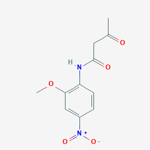 molecular formula C11H12N2O5 B1272786 N-(2-methoxy-4-nitrophenyl)-3-oxobutanamide CAS No. 91088-39-0