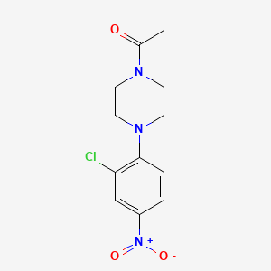 molecular formula C12H14ClN3O3 B1272794 1-Acetyl-4-(2-chloro-4-nitrophenyl)piperazine CAS No. 101970-40-5