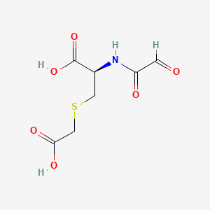 molecular formula C7H9NO6S B12727996 Glyoxyloyl carbocysteine CAS No. 1268868-51-4