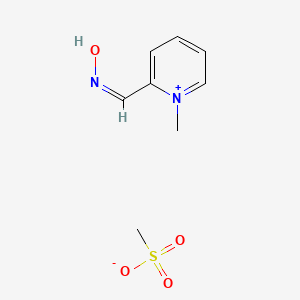 molecular formula C8H12N2O4S B12728006 (Z)-Pralidoxime methylsulfonate CAS No. 29603-50-7