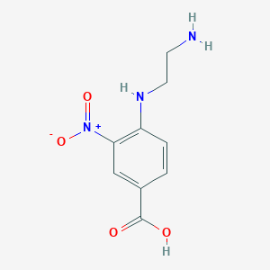 molecular formula C9H11N3O4 B1272802 4-[(2-Aminoethyl)amino]-3-nitrobenzoic acid CAS No. 59320-41-1
