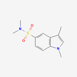 molecular formula C12H16N2O2S B12728026 1H-Indole-5-sulfonamide, N,N,1,3-tetramethyl- CAS No. 120729-98-8