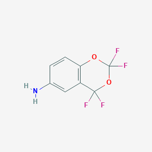 molecular formula C8H5F4NO2 B1272807 2,2,4,4-Tetrafluoro-6-amino-1,3-benzodioxene CAS No. 25854-59-5