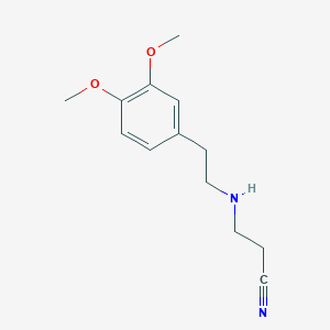 molecular formula C13H18N2O2 B1272822 3-[(3,4-Dimethoxyphenethyl)Amino]Propanenitrile CAS No. 55982-97-3