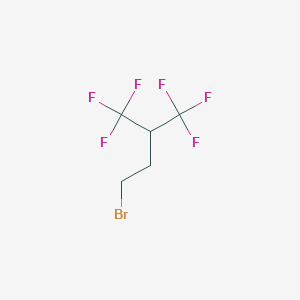 molecular formula C5H5BrF6 B1272829 4-Bromo-1,1,1-trifluoro-2-(trifluoromethyl)butane CAS No. 203303-02-0