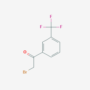 molecular formula C9H6BrF3O B1272838 2-Bromo-1-(3-(trifluoromethyl)phenyl)ethanone CAS No. 2003-10-3