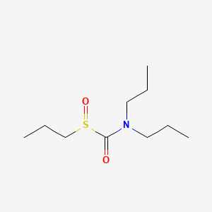 molecular formula C10H21NO2S B12728387 Propyl dipropylcarbamoyl sulfoxide CAS No. 51950-10-8