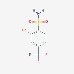molecular formula C7H5BrF3NO2S B1272841 2-Bromo-4-(trifluoromethyl)benzenesulfonamide CAS No. 351003-63-9